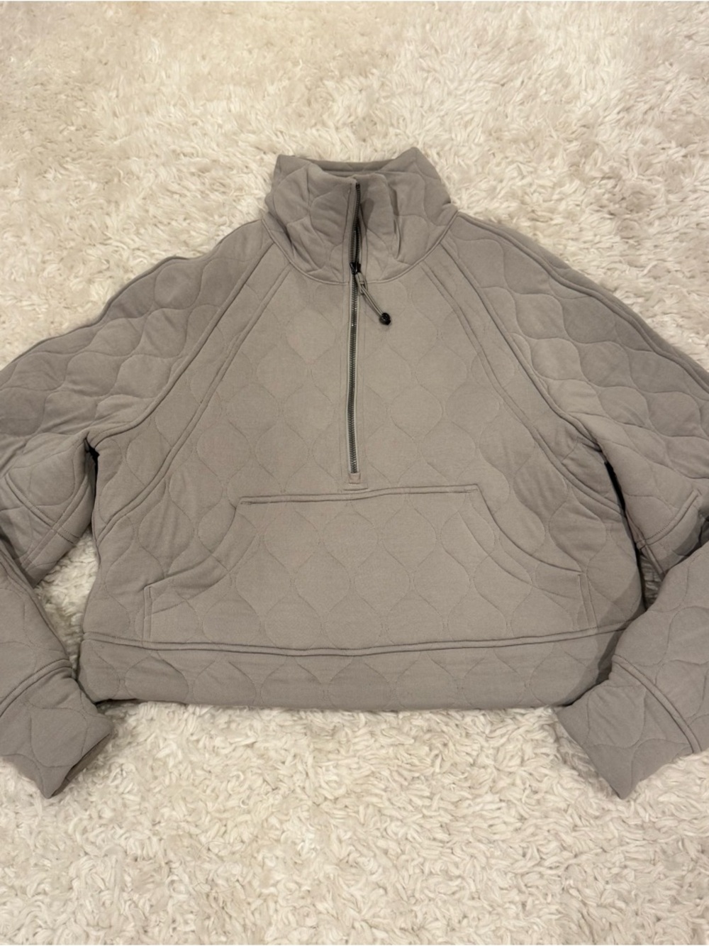 Lululemon Scuba Oversized Quilted Half Zip